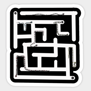 Warms Labyrinth f1 Sticker